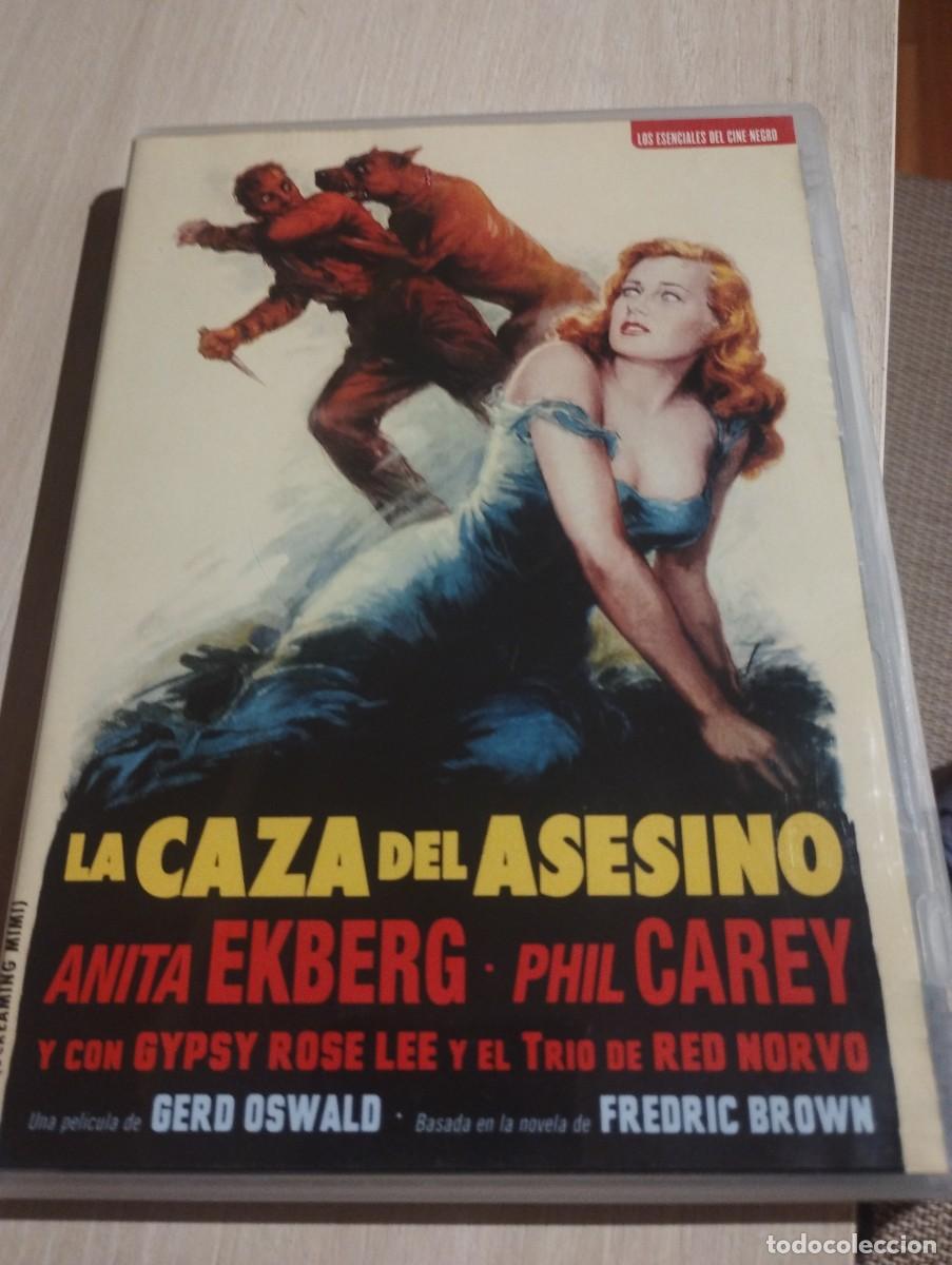 Cinema: DVD La caza del asesino de Gerd Oswald con Anita Ekberg con libreto ilustrado