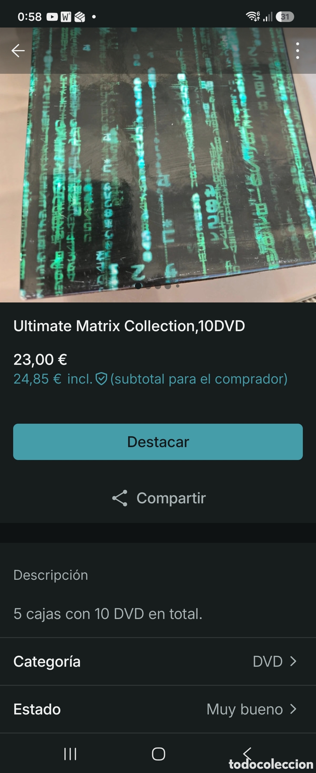 Cine: Ultimate, Matrix Revolution, 10 Dvds en versi&oacute;n original. - Foto 8