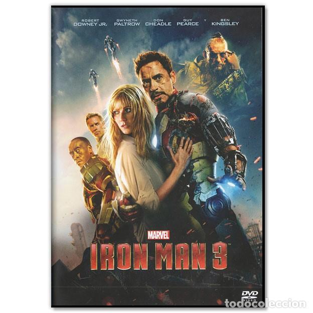 Cine: IRON MAN 1, 2 y 3 DVD (Superheroes, Marvel)