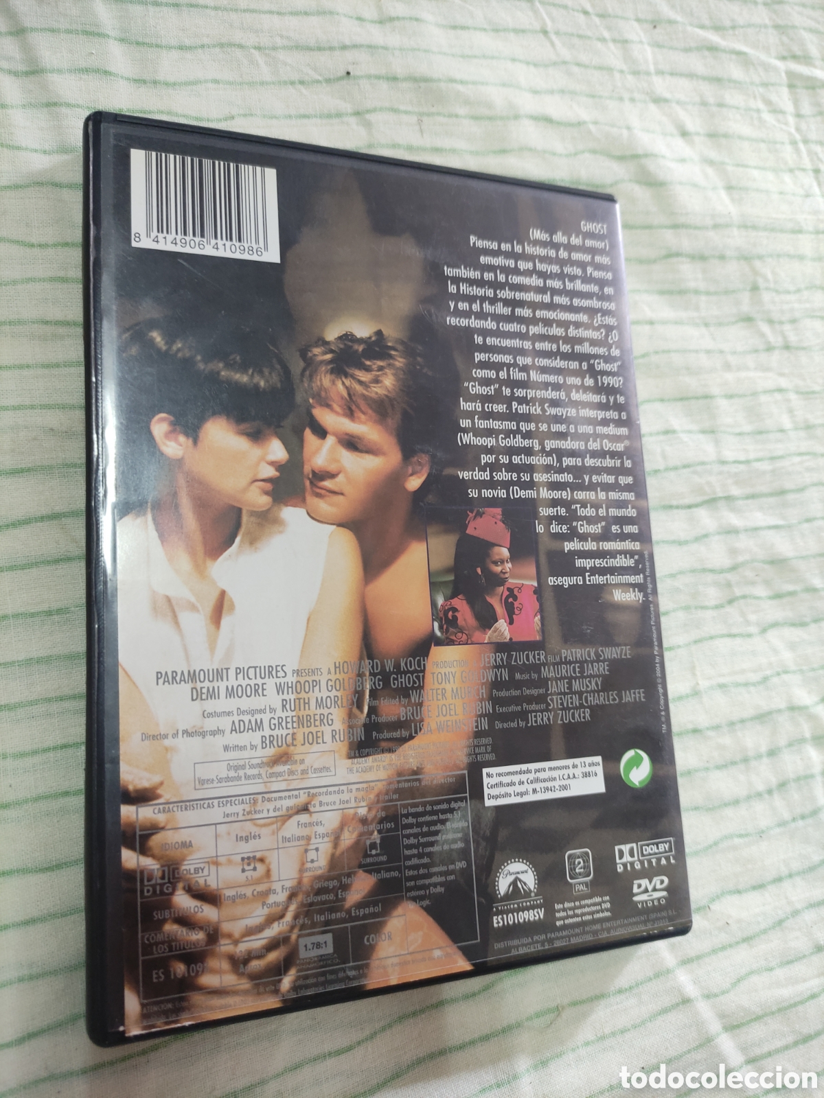 Cine: DVD - pel&iacute;cula - Ghost - Foto 2