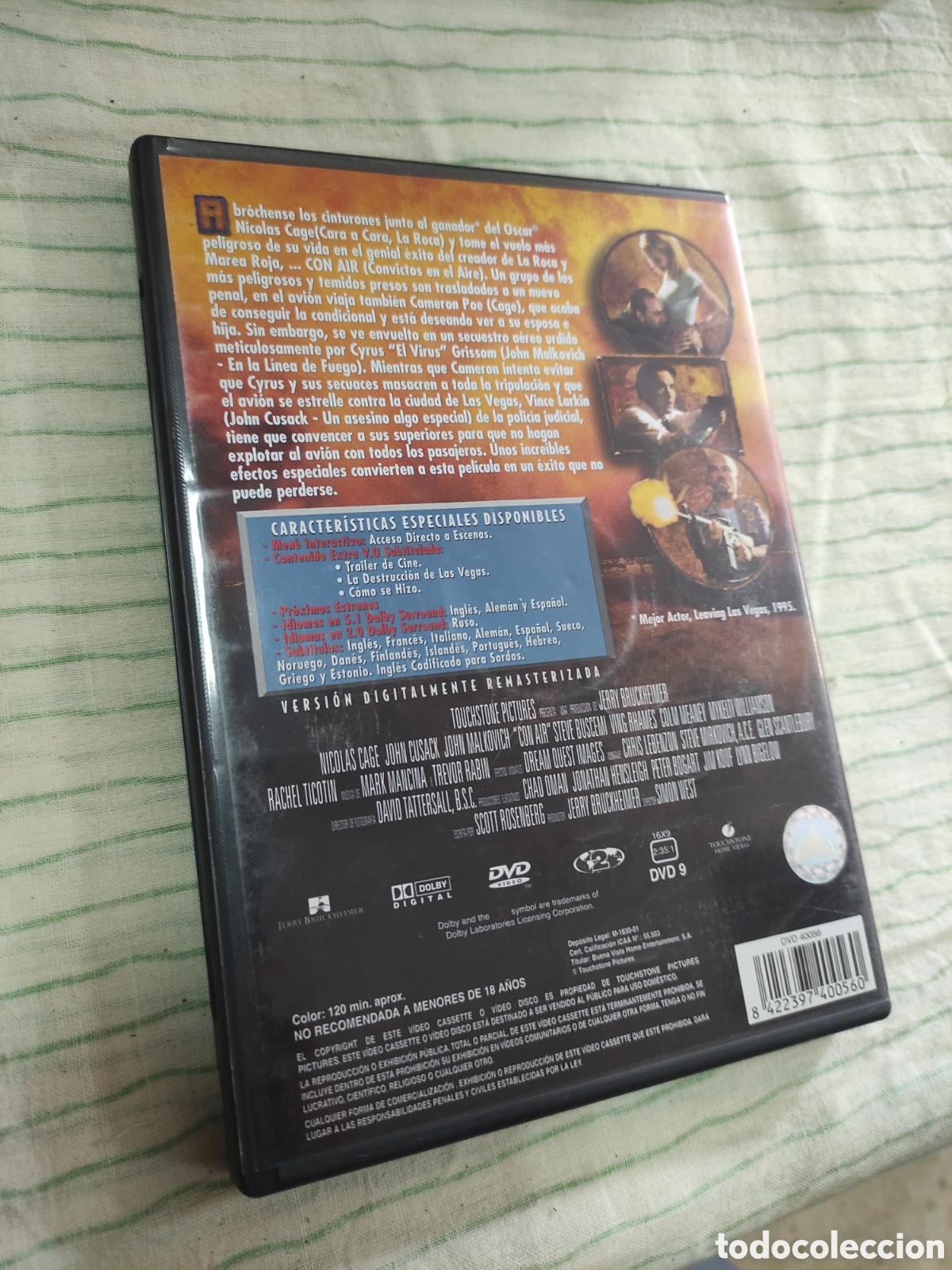 Cine: DVD - pel&iacute;cula - Con Air - Foto 2