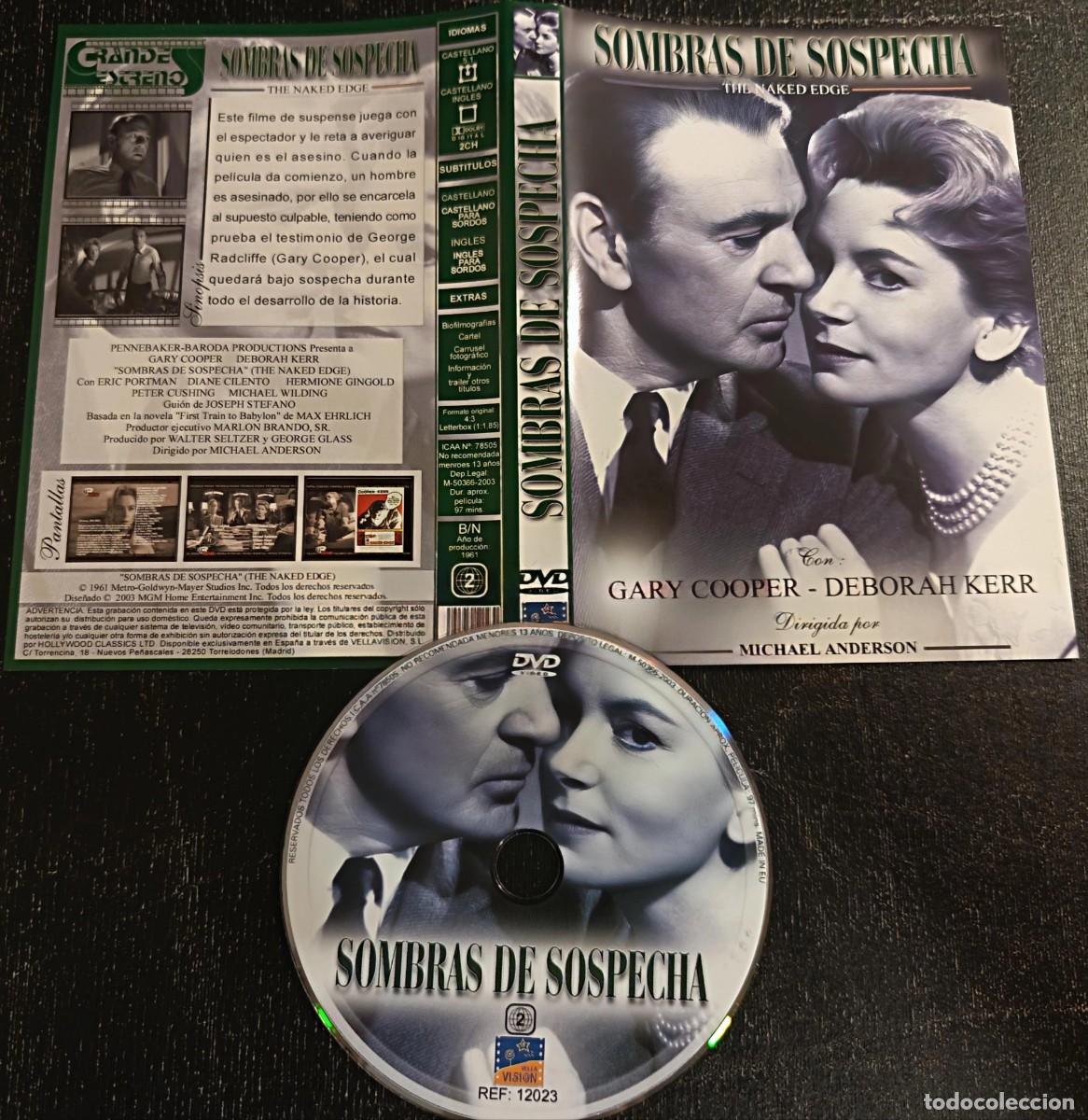 Cinema: DVD SOMBRAS DE SOSPECHA (descatalogado y barato con GARY COOPER ,DEBORAH KERR)