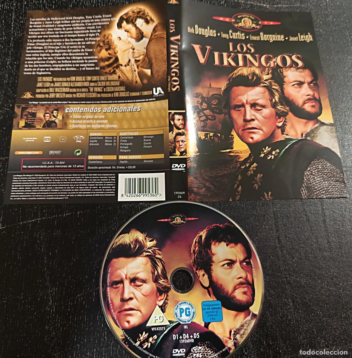 Cinema: DVD LOS VIKINGOS (descatalogado con KIRK DOUGLAS / TONY CURTIS/Janet Leigh)