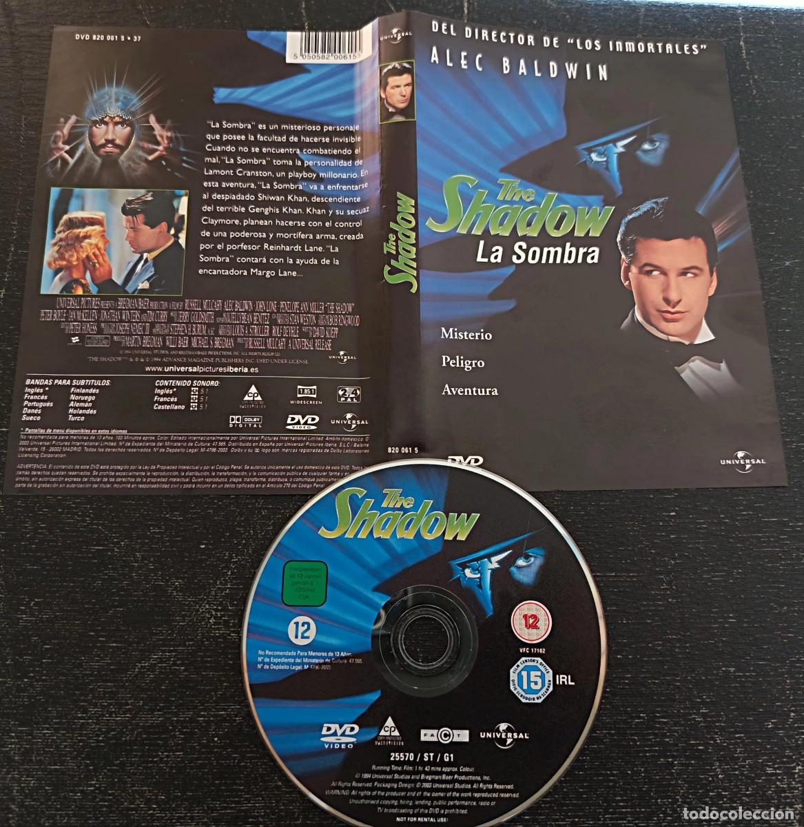 Cin&eacute;ma: DVD THE SHADOW (La Sombra ) (descatalogado con Alec Baldwin, Penelope Ann Miller, Tim Curry)