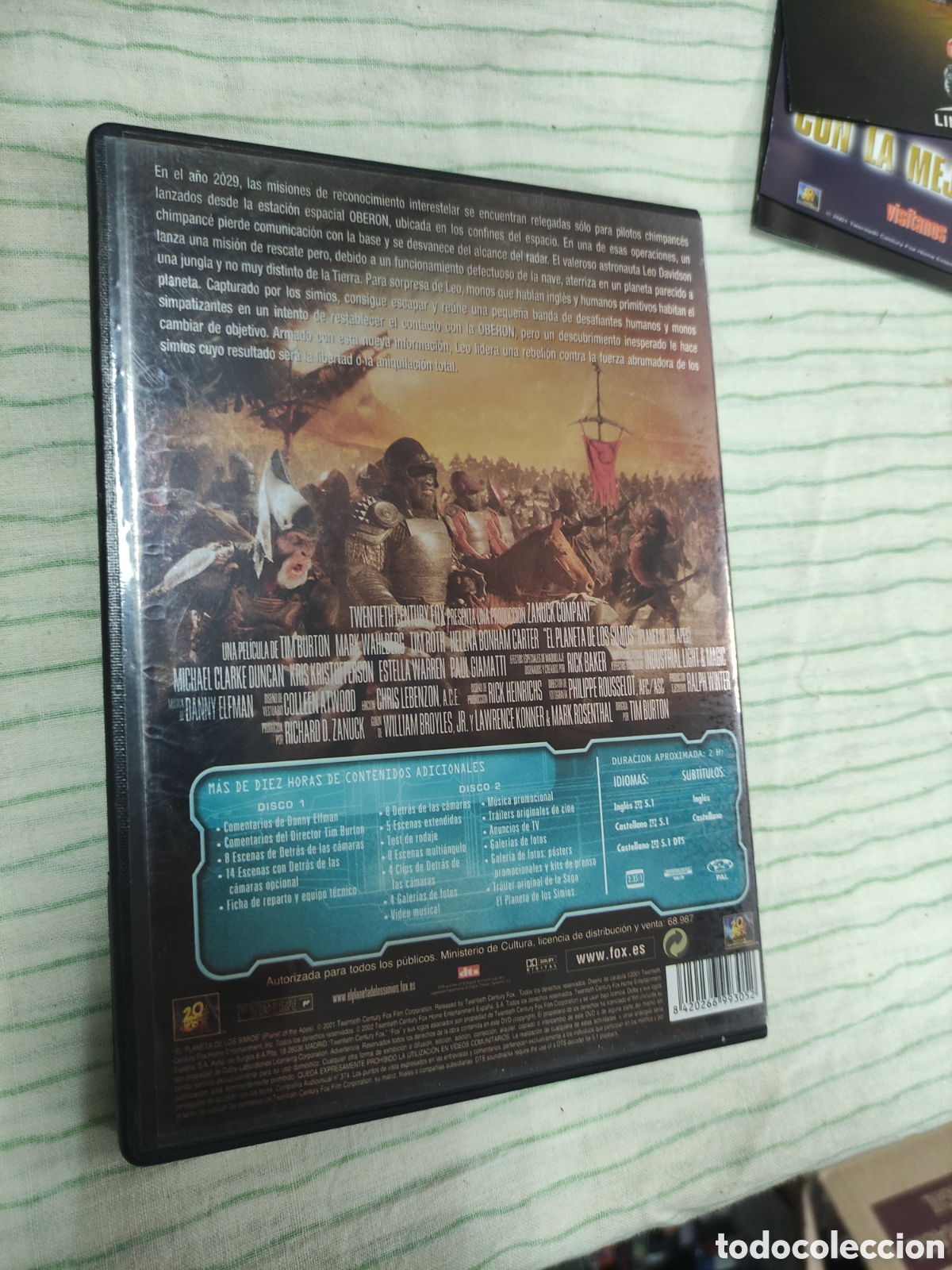 Cine: DVD - pel&iacute;cula - El planeta de los simios - Foto 2