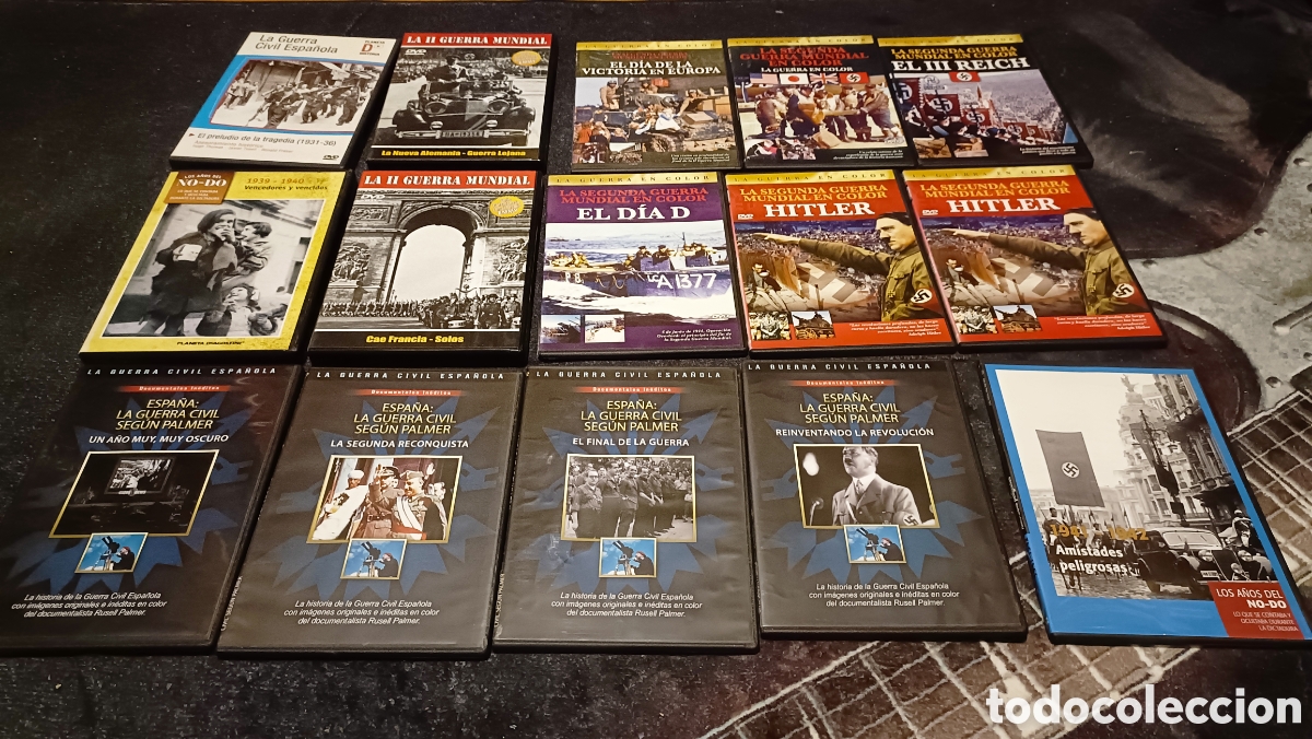Cinema: 14 DVD Segunda Guerra Mundial y Guerra Civil Espa&ntilde;ola.