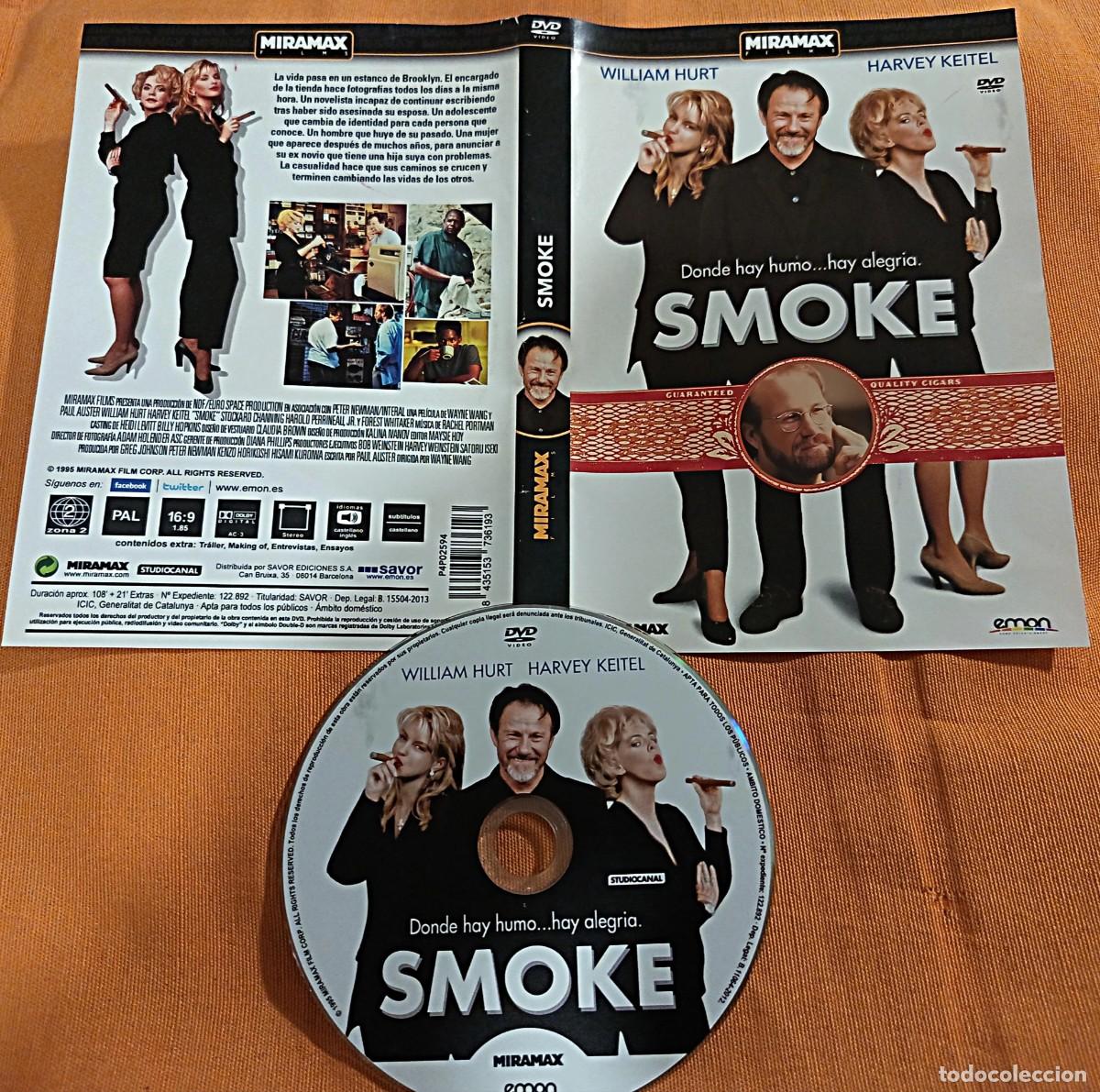 Cine: DVD SMOKE (descatalogado, barato y pocos con HARVEY KEITEL,WILLIAM HURT,WHITAKER)