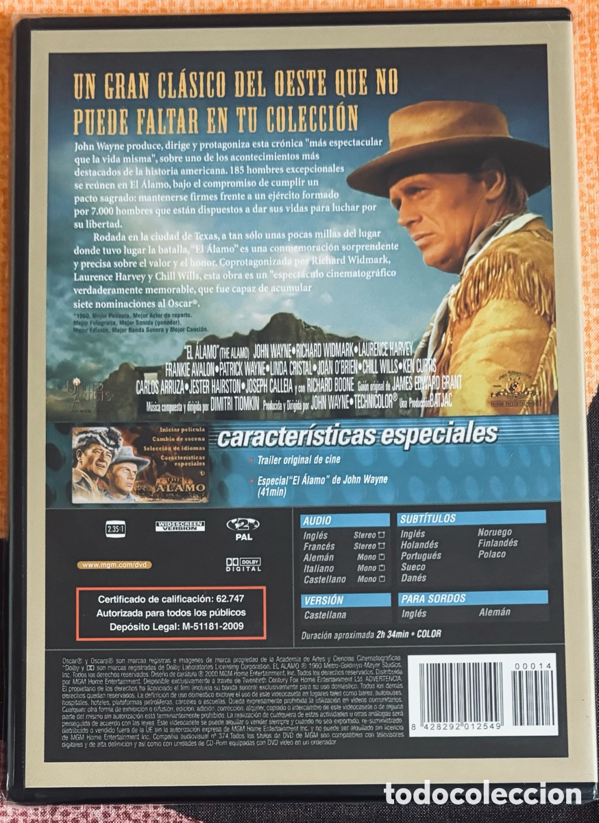 Cine: El &Aacute;lamo (John Wayne) - Foto 2