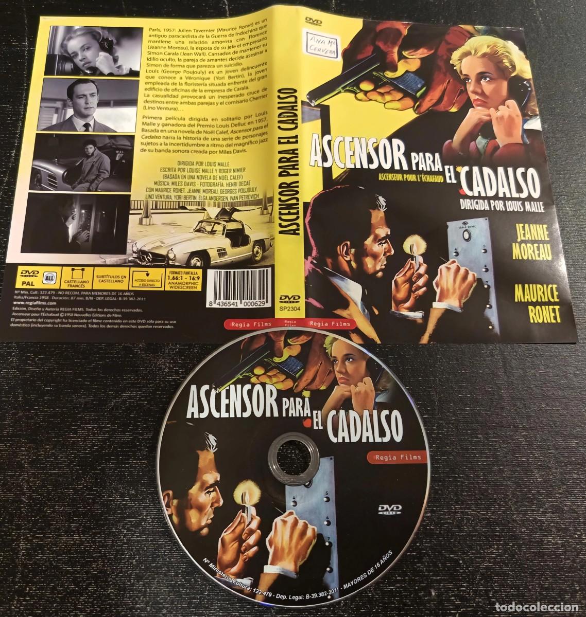 Cine: DVD Ascensor para el cadalso (Super-descatalogada con Jeanne Moreau, Maurice Ronet, Lino Ventura