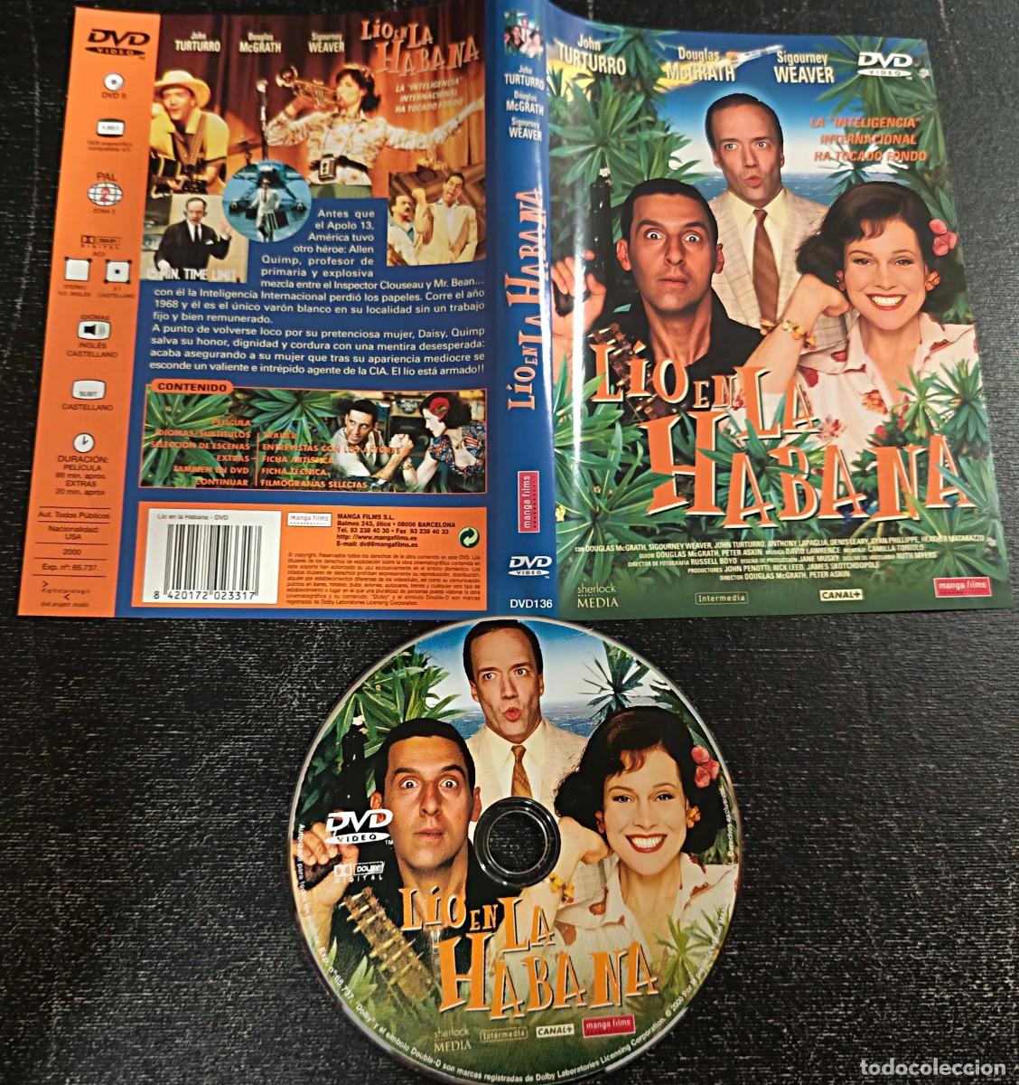 Cine: DVD LIO EN LA HABANA (descatalogado con JOHN TURTURRO, SIGOURNEY WEAVER, DOUGLAS MCGRATH)