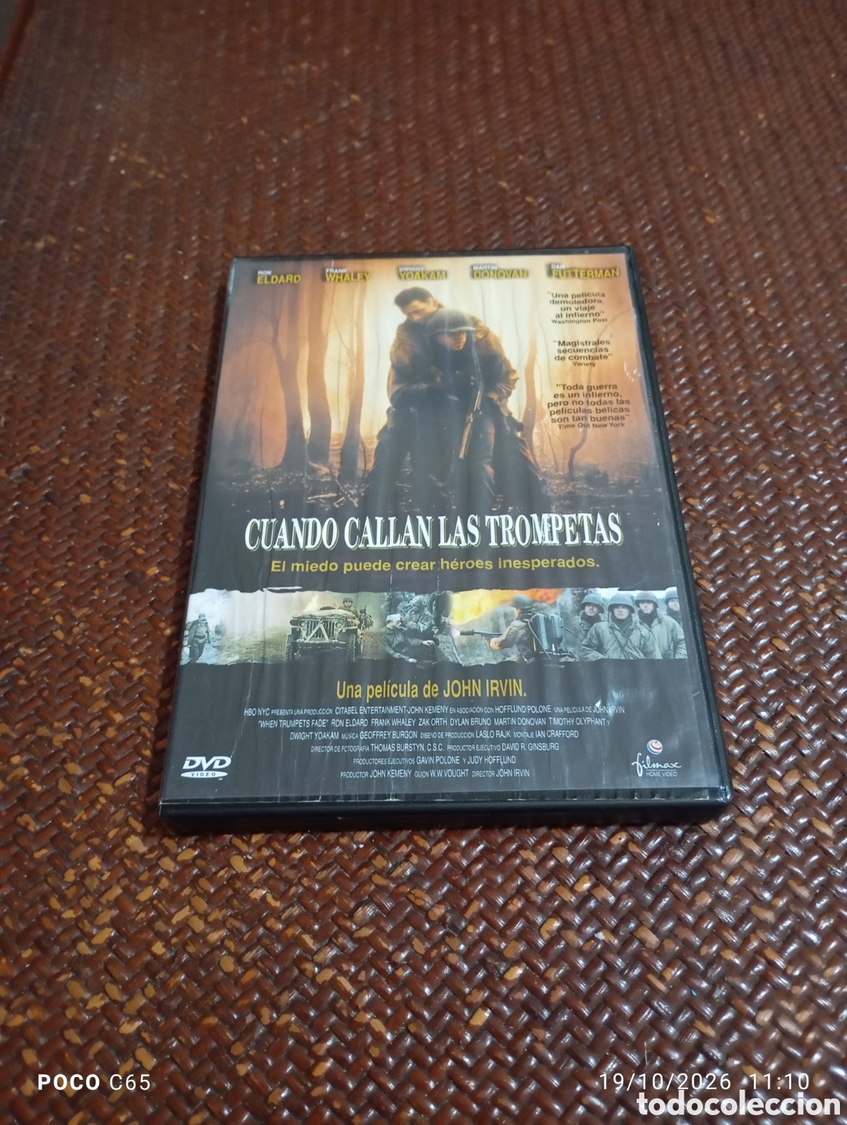 Cine: Cuando callan las trompetas DVD perfecto estado caratula en mal estado