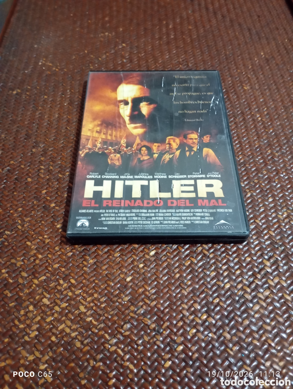 Cine: Hitler el Reinado del mal DVD perfecto estado caratula con desperfectos