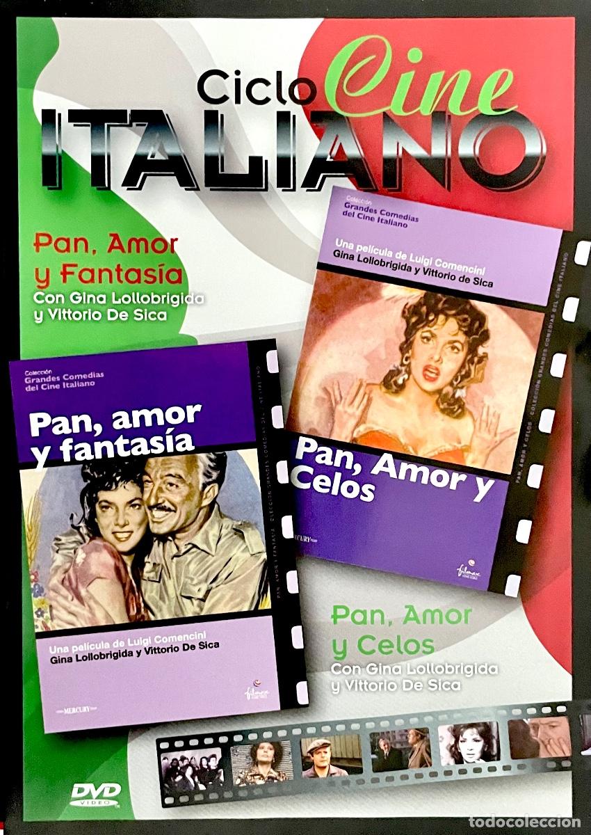 Cine: PAN, AMOR Y FANTAS&Iacute;A. PAN, AMOR Y CELOS. Vittorio de Sica. Gina Lollobrigida. Luigi Comencini.
