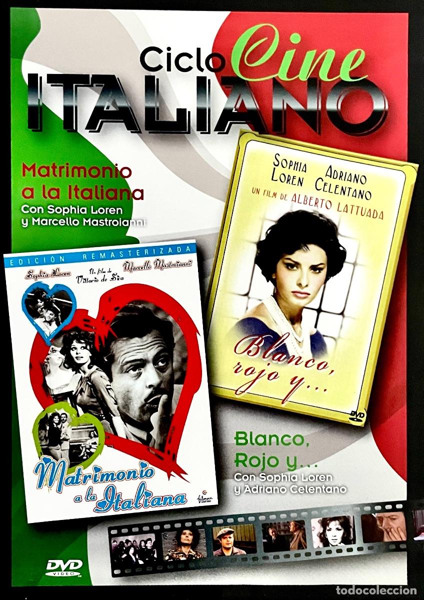 Cine: DVD. MATRIMONIO A LA ITALIANA. Sof&iacute;a Loren. Marcello Mastroianni. Vittorio di Sica. Alberto Lattuada