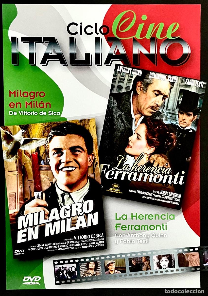 Cine: MILAGRO EN MIL&Aacute;N. LA HERENCIA FERRAMONTI. Vittorio di Sica. Anthony Quinn. Dominique Sanda.