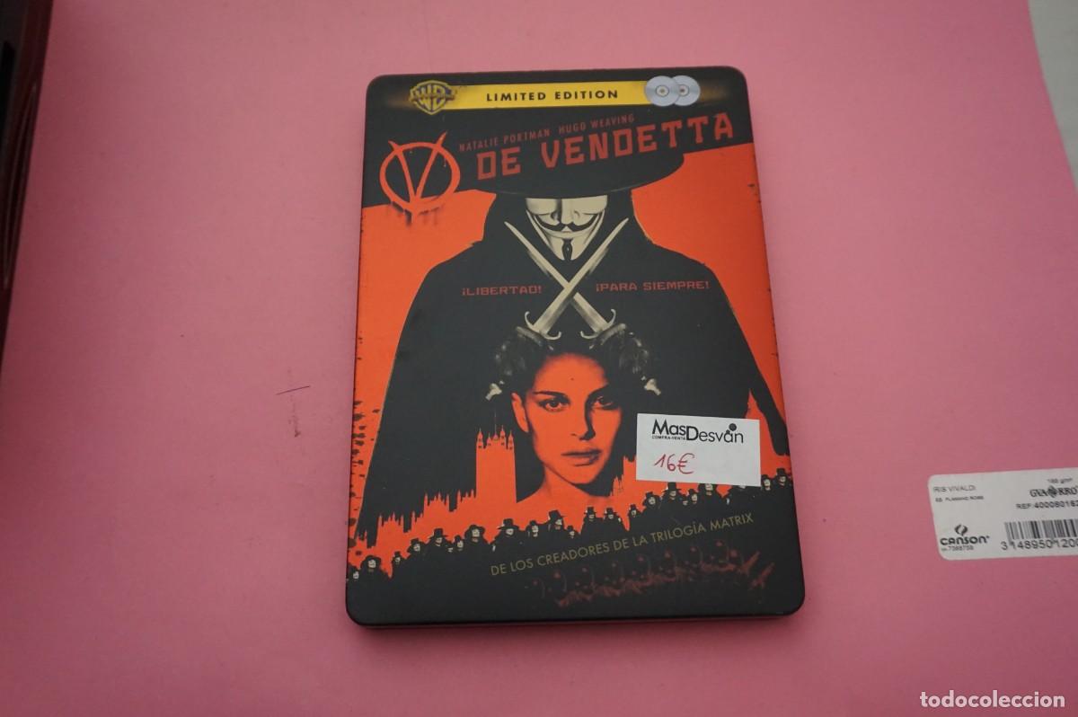 Cine: ASI/ DVD - V DE VENDETTA - NATALIE PORTMAN - ESTUCHE METALICO EDICION LIMITADA