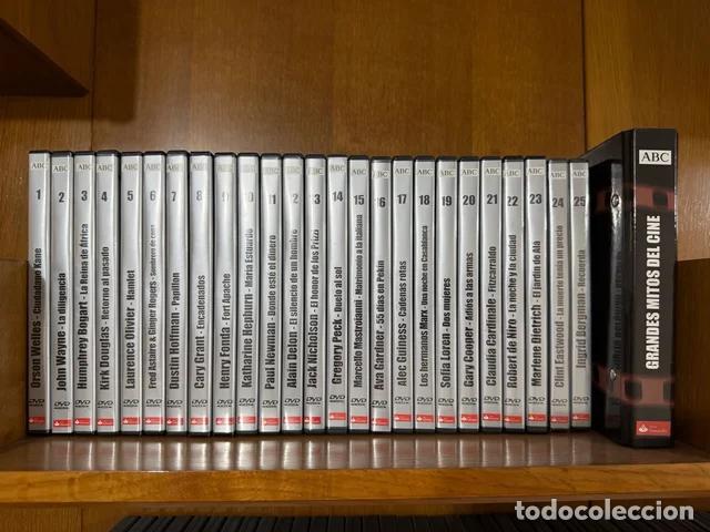 Cine: Colecci&oacute;n 25 DVDs Grandes Mitos del Cine, VER FOTOS