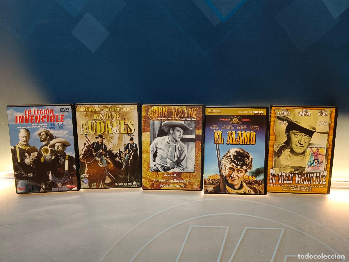 Cine: 5 pel&iacute;culas DVD, western, JOHN WAYNE