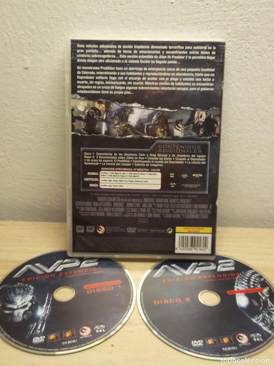 Cine: Alien Vs. Predator 2 : EDICION EXTENDIDA 2 DVD - Foto 2