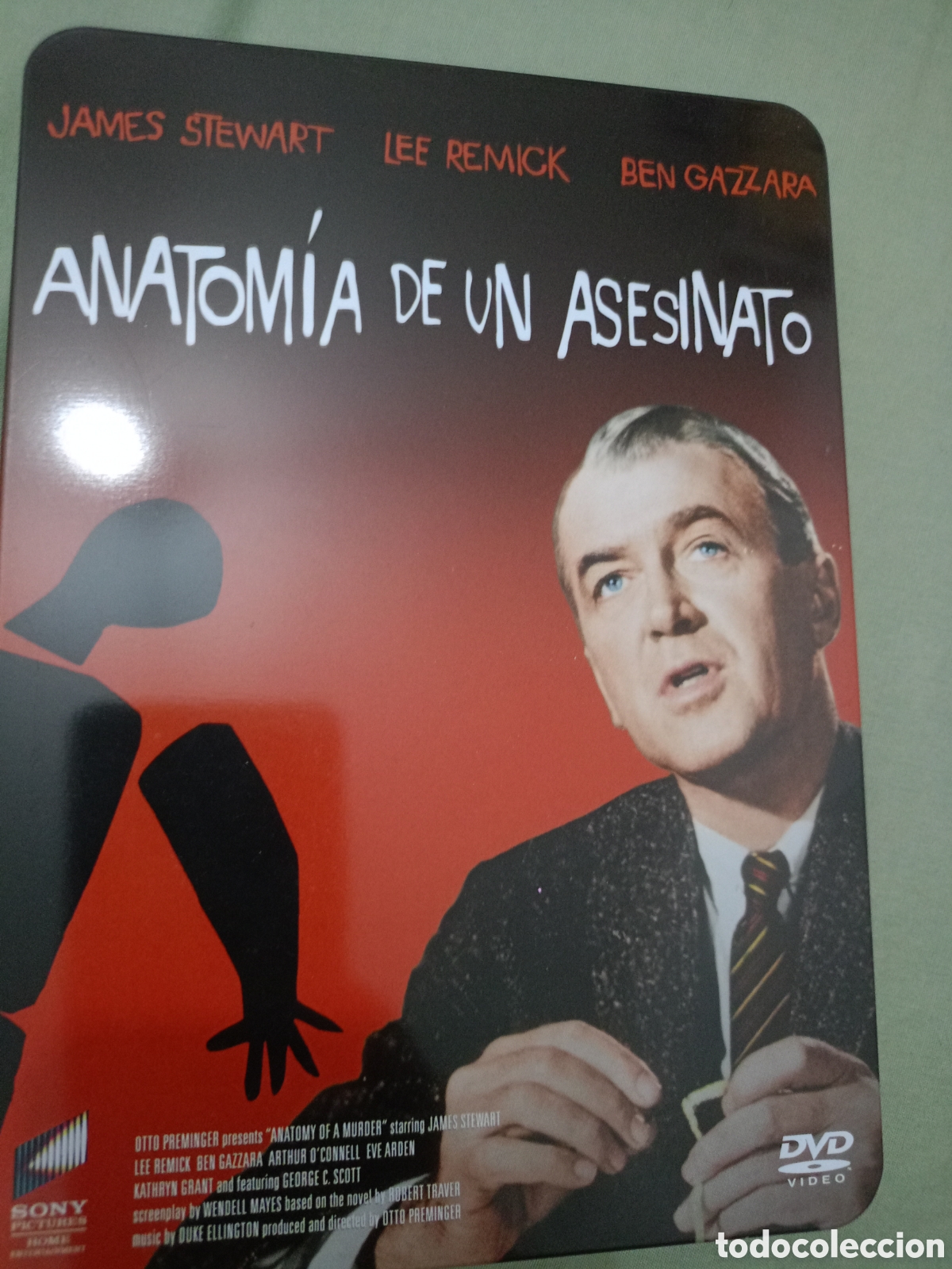 Cine: DVD Anatom&iacute;a de un asesinato edici&oacute;n met&aacute;lica