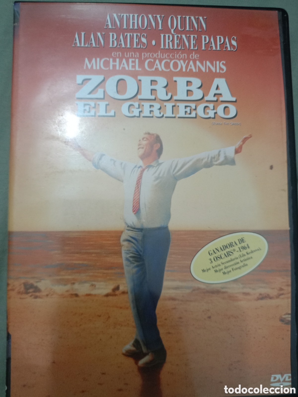 Cine: DVD zorba el griego - car&aacute;tula poco recortada