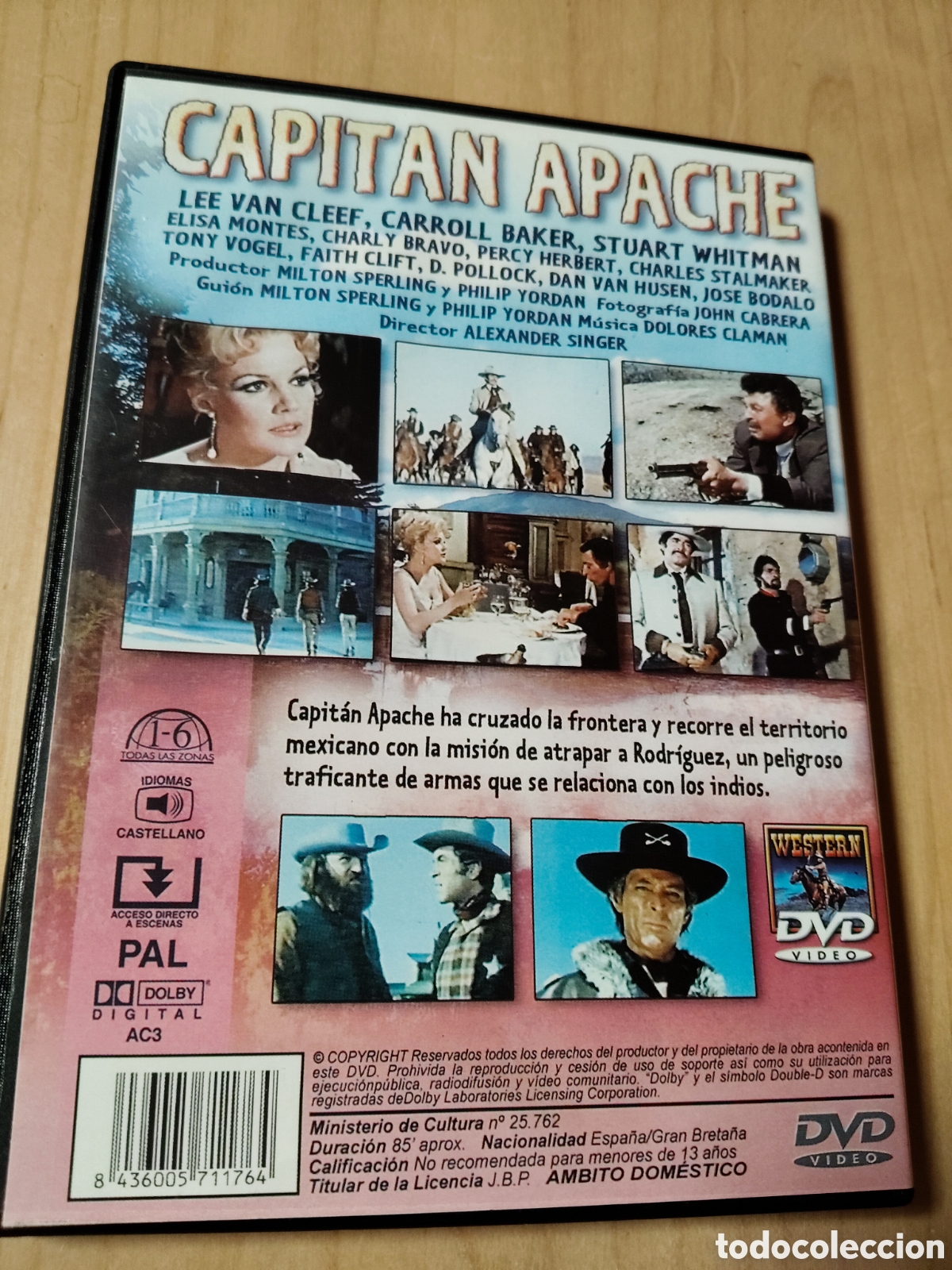 Cine: RD119 capit&aacute;n Apache DVD SEGUNDAMANO - Foto 2