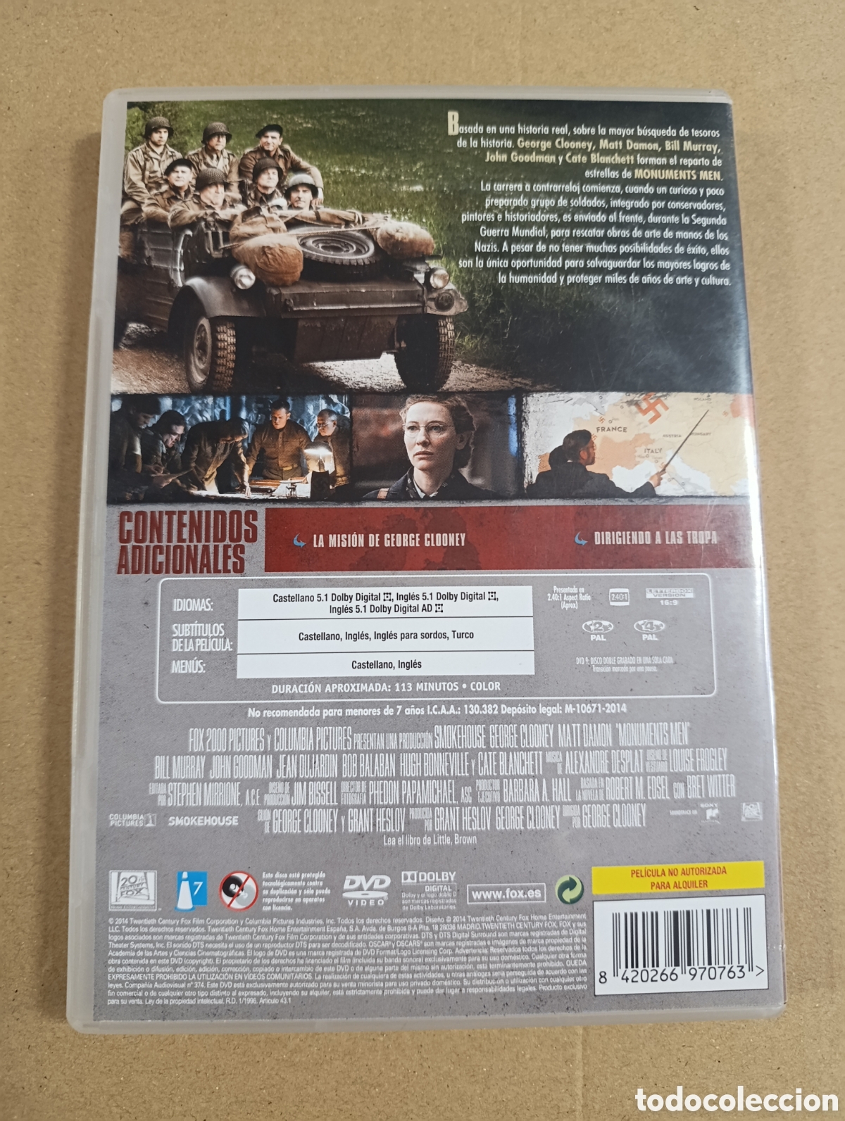 Cine: MONUMENTS MEN. DVD** - Foto 2