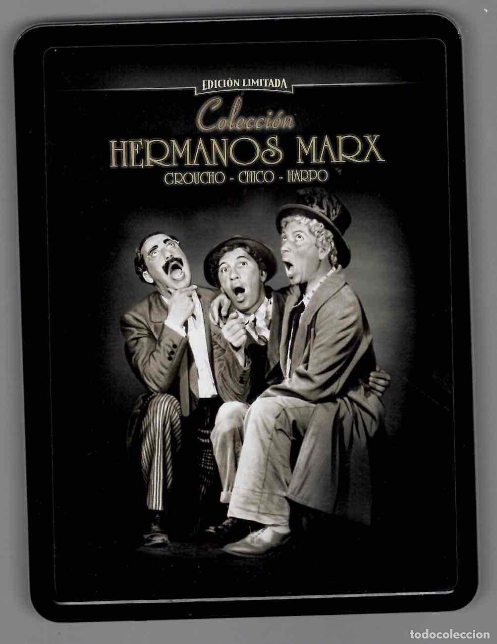 Cine: COFRE COLECCION HERMANOS MARX EDICION LIMITADA. EN COFRE METALICO. 5 DVD
