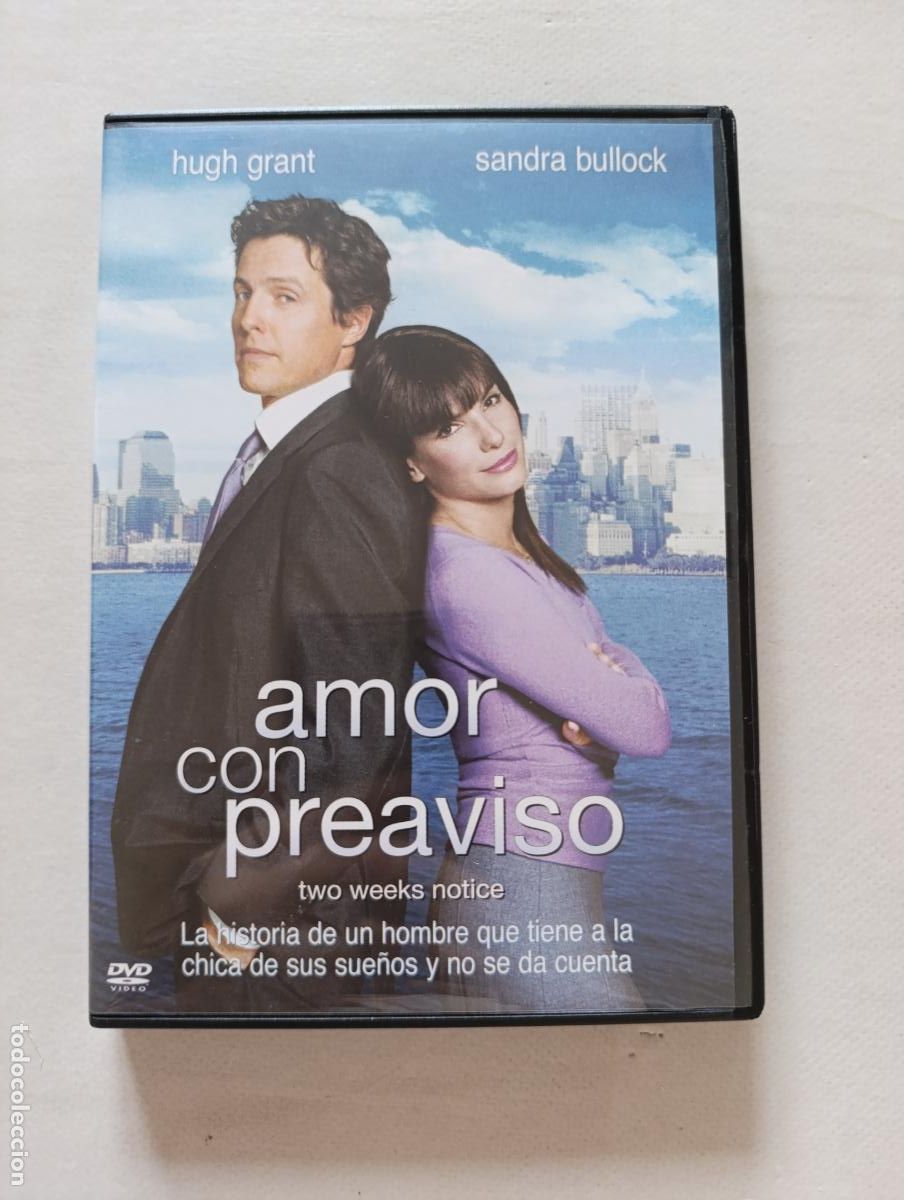 Cine: DVD AMOR CON PREAVISO - HUGH GRANT, SANDRA BULLOCK (DX)