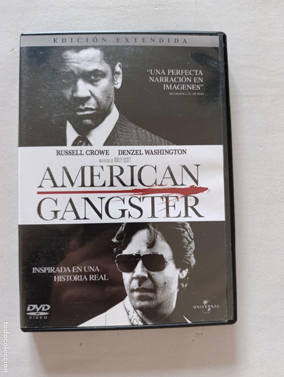 Cine: DVD AMERICAN GANGSTER - RUSSELL CROWE - EDICION EXTENDIDA (DX)