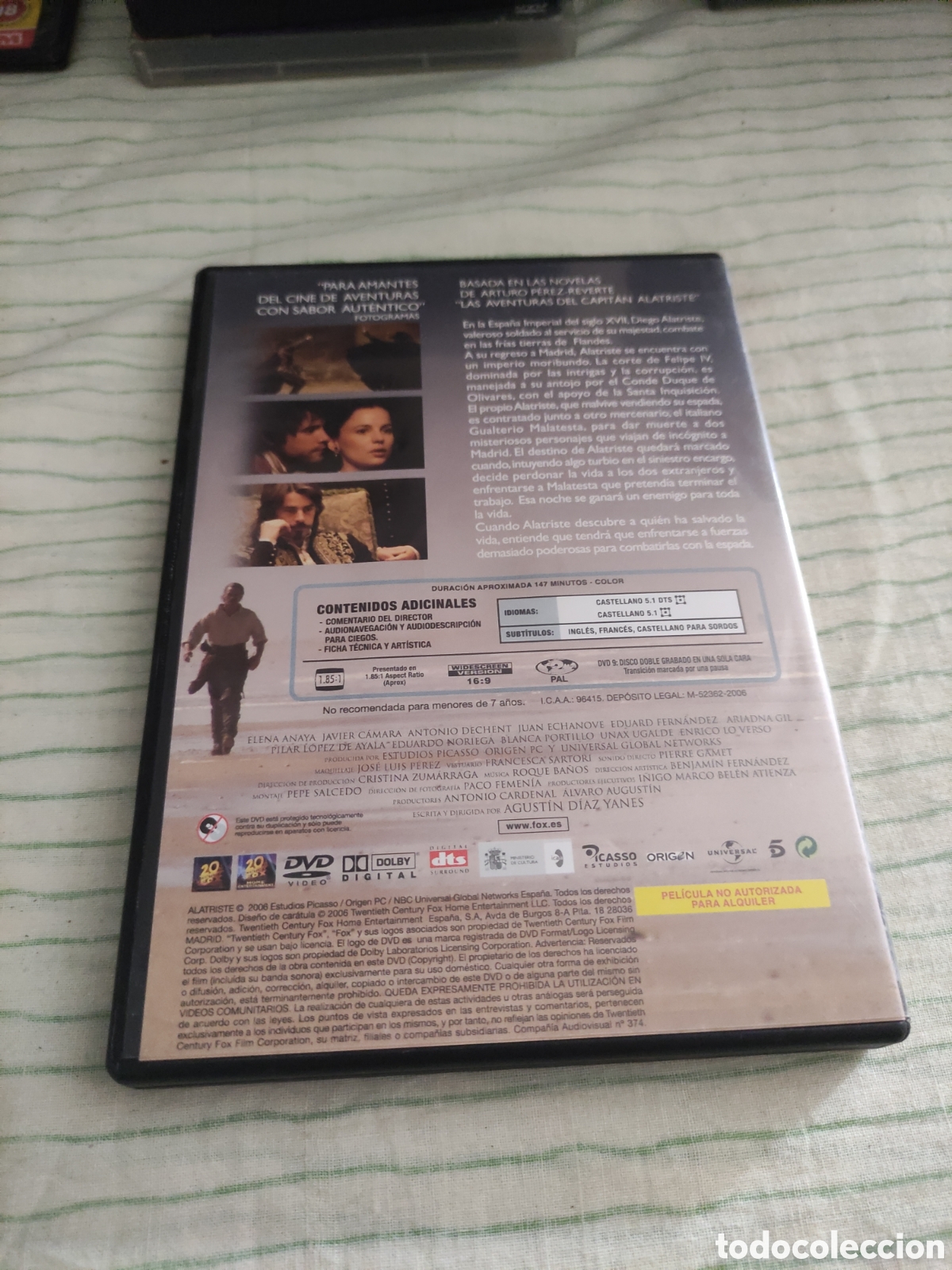 Cine: DVD - pel&iacute;cula - Alatriste - Foto 2