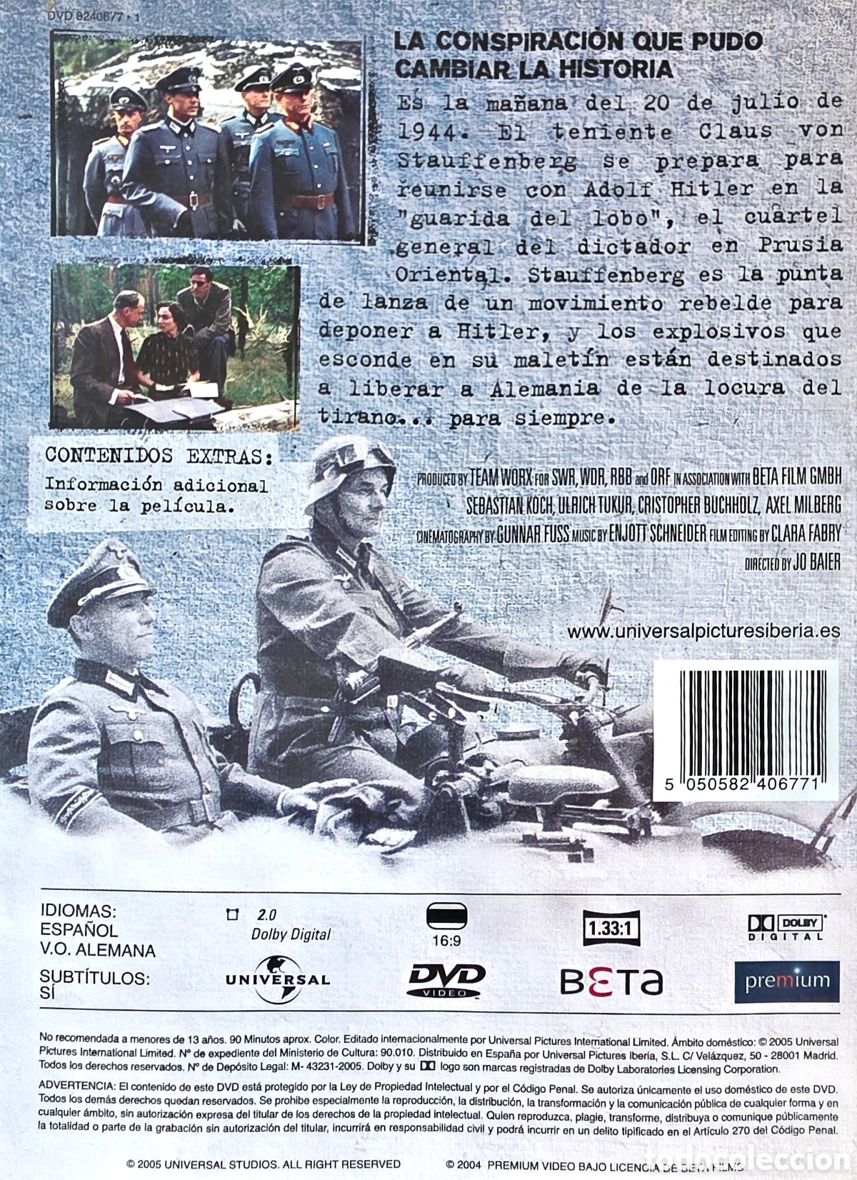 Cine: OPERACI&Oacute;N WALKIRIA (DVD) ...... - Foto 2