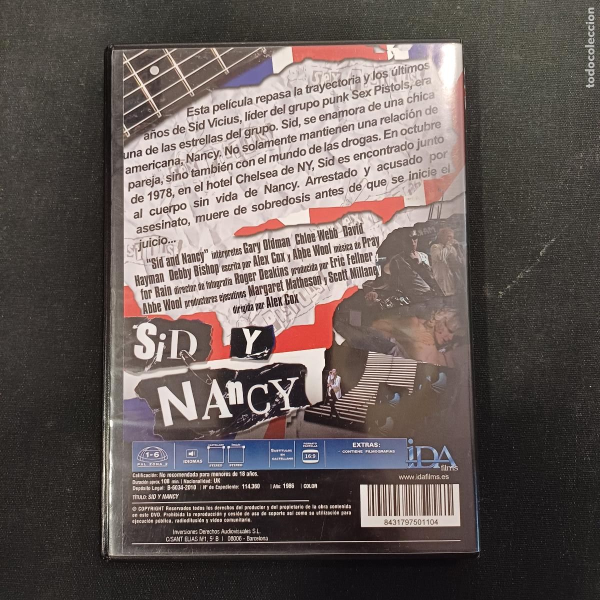 Cine: SID Y NANCY/ALEX COX/DVD. - Foto 3
