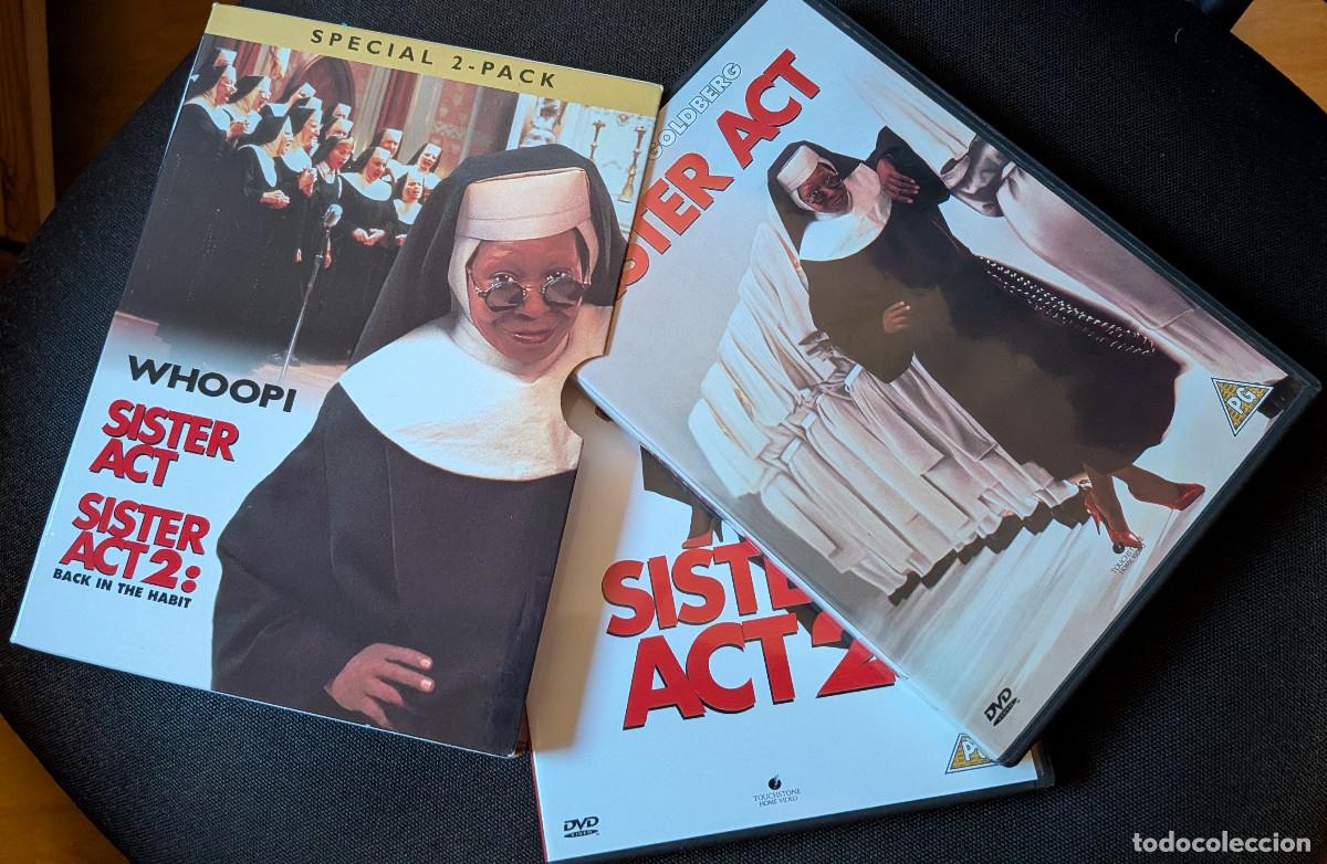 Cine: dvd pack SISTER ACT 1 y 2 con Whoopi Goldberg - dobladas en castellano