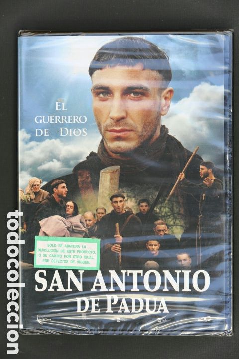 Cine: DVD precintado. SAN ANTONIO DE PADUA. El Guerrero de Dios. Nuevo a estrenar.