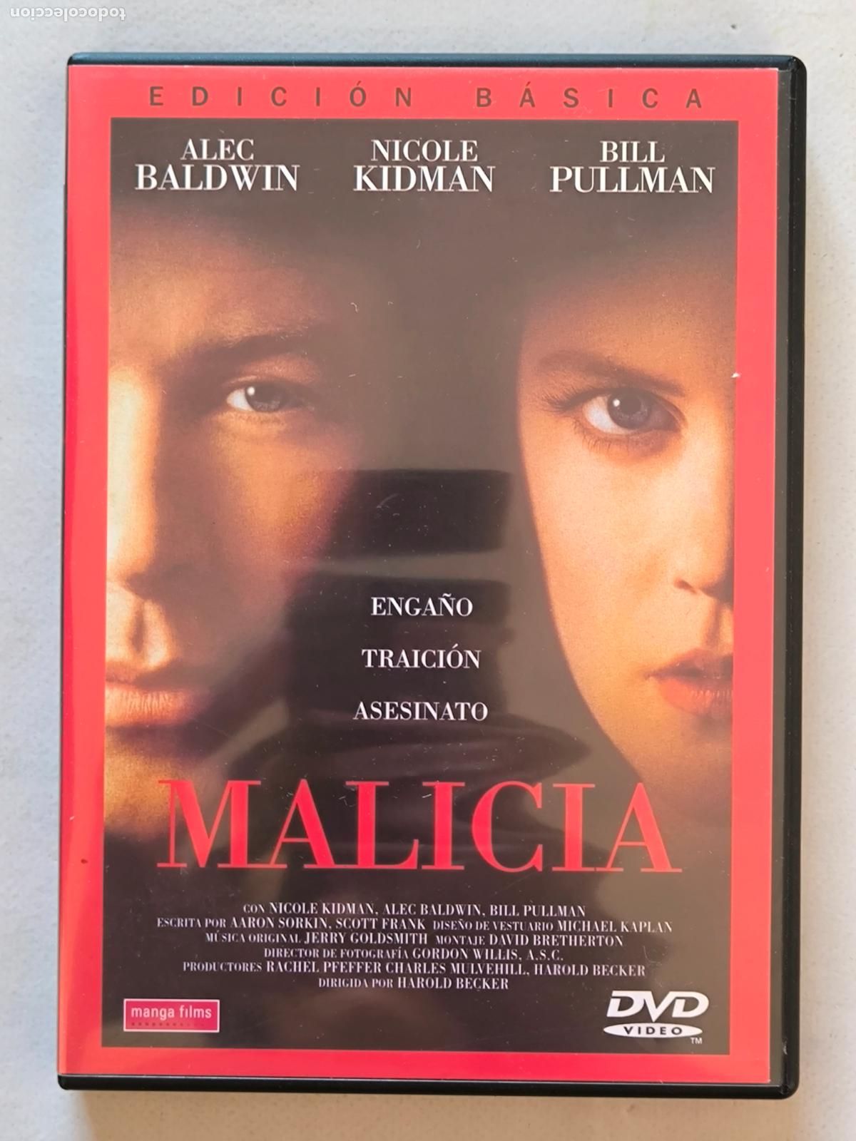 Cine: DVD MALICIA - ALEC BALDWIN (ET)