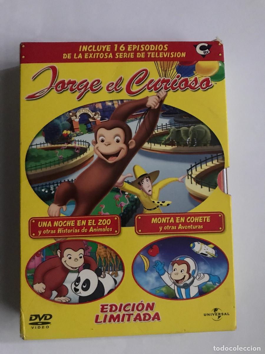 Cine: DVD. Estuche con 3 DVD (falta 1). Jorge el Curioso.