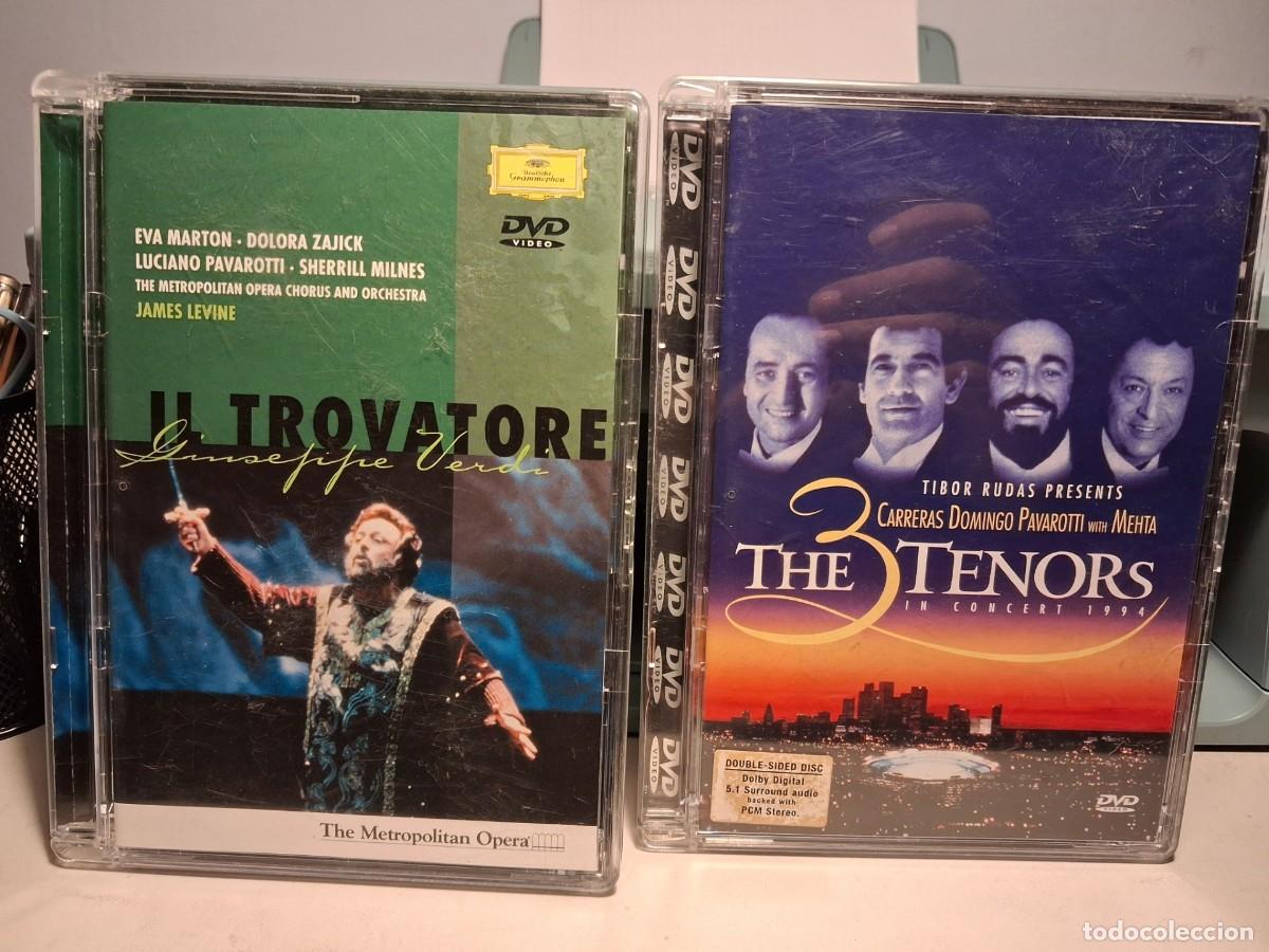 Cine: 2 DVD OPERA : LOS 3 TENORES EN CONCIERTO + IL TROVATORE ( LUCIANO PAVAROTTI & VERDI, OPERA )