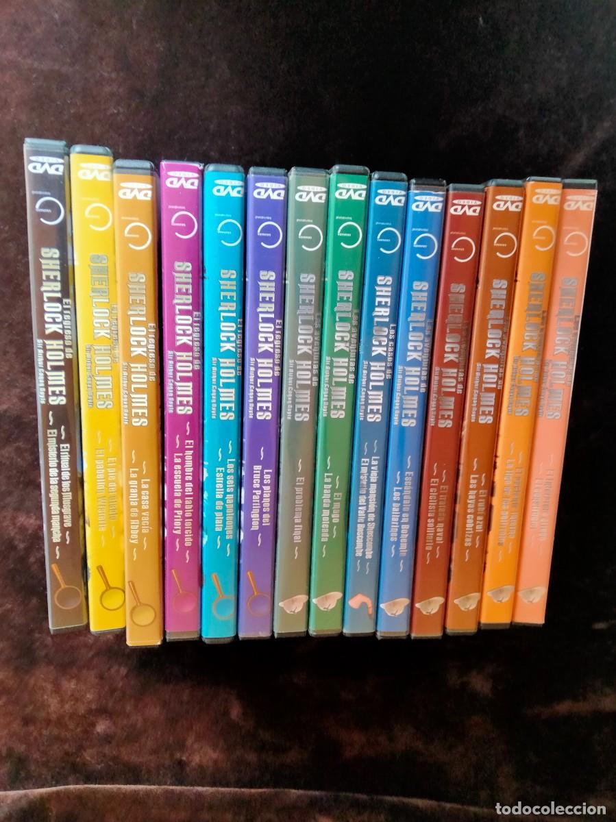Cine: las aventuras de shelock holmes mas los casos de sherlock holmes - 14 dvd como nuevos