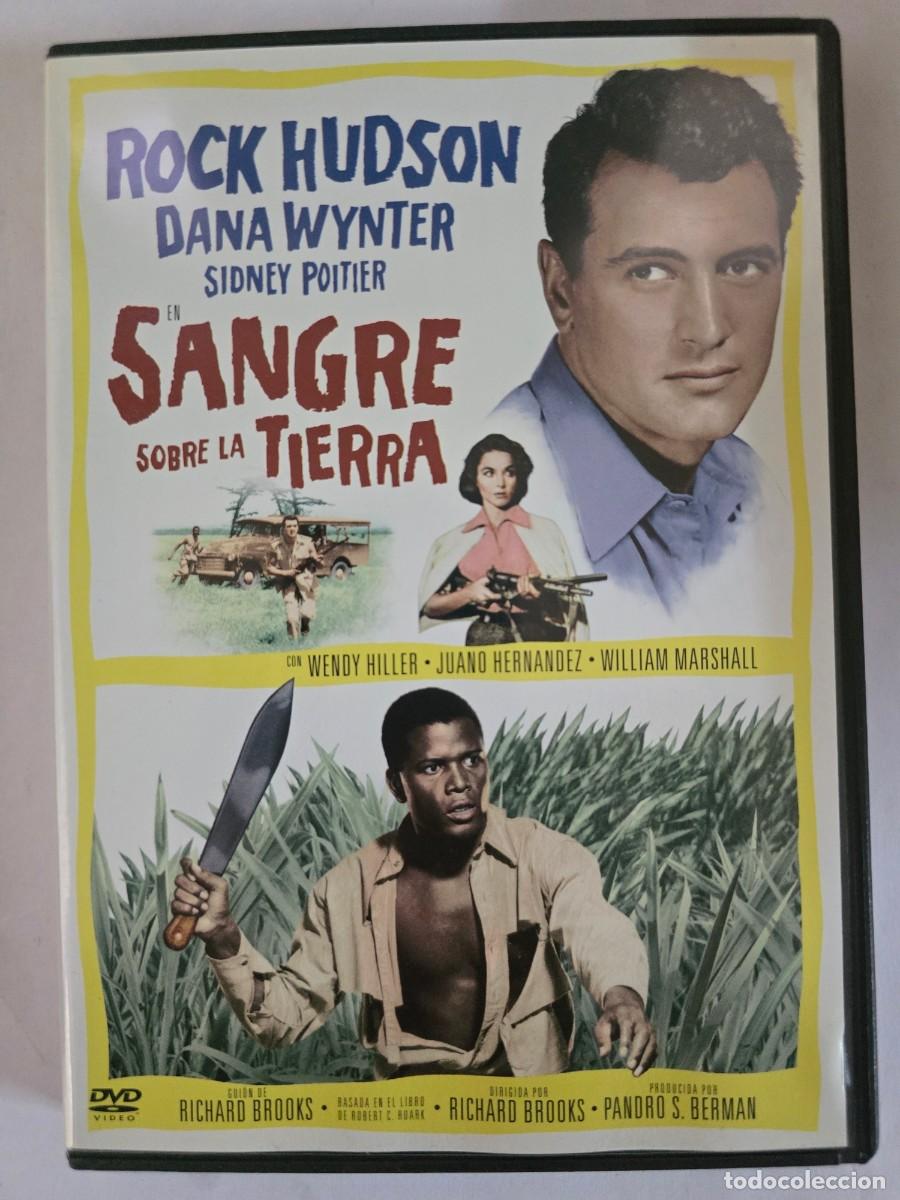 Cine: DVD Sangre sobre la Tierra.Rock Hudson.Sidney Poitier