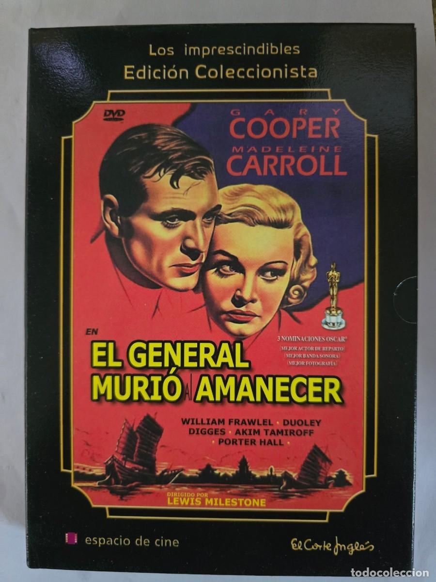 Cine: DVD El General murio al amanecer.Gary Cooper.Con Libreto