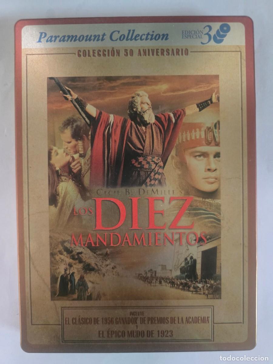 Cine: 3 DVD Los Diez Mandamientos.Caja Metalica.Charlton Heston