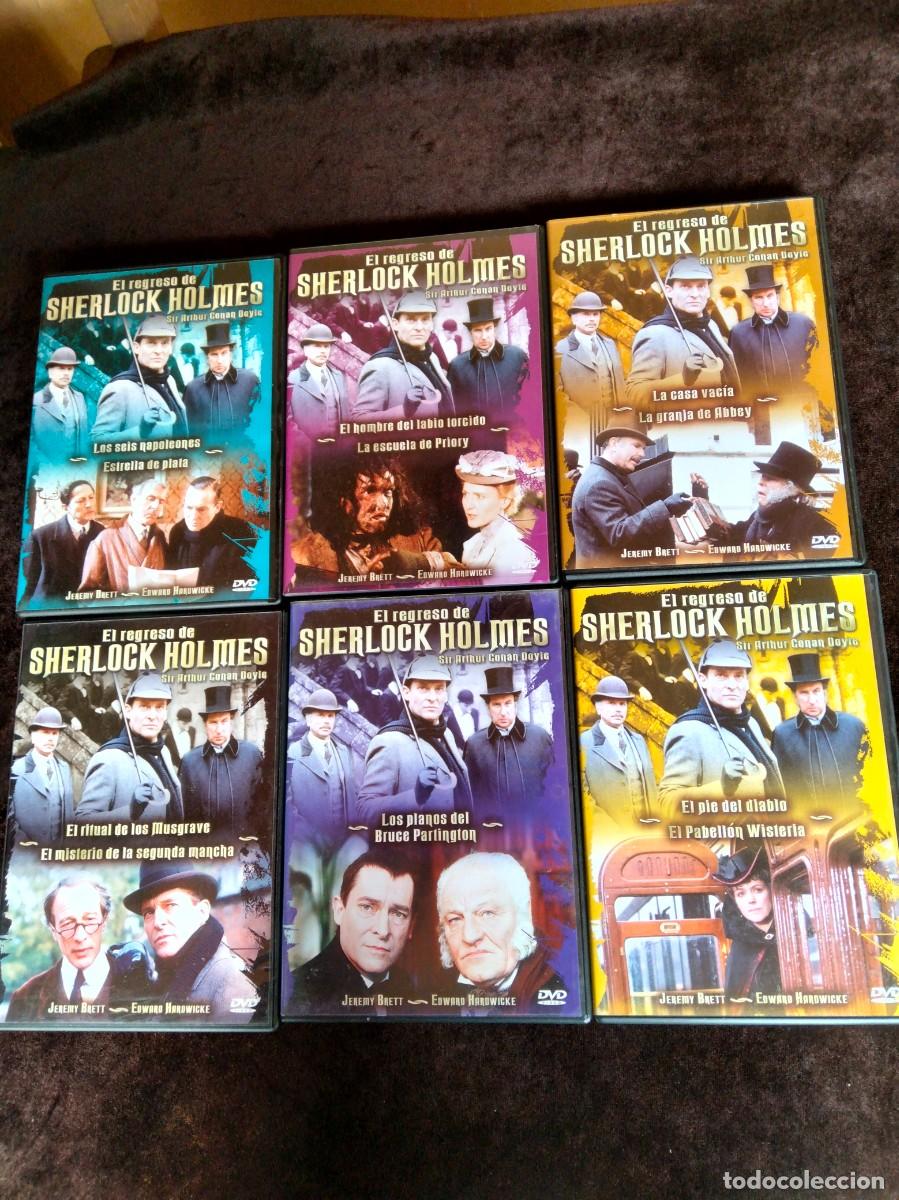 Cin&eacute;ma: el regreso de sherlock holmes - 6 dvd como nuevos