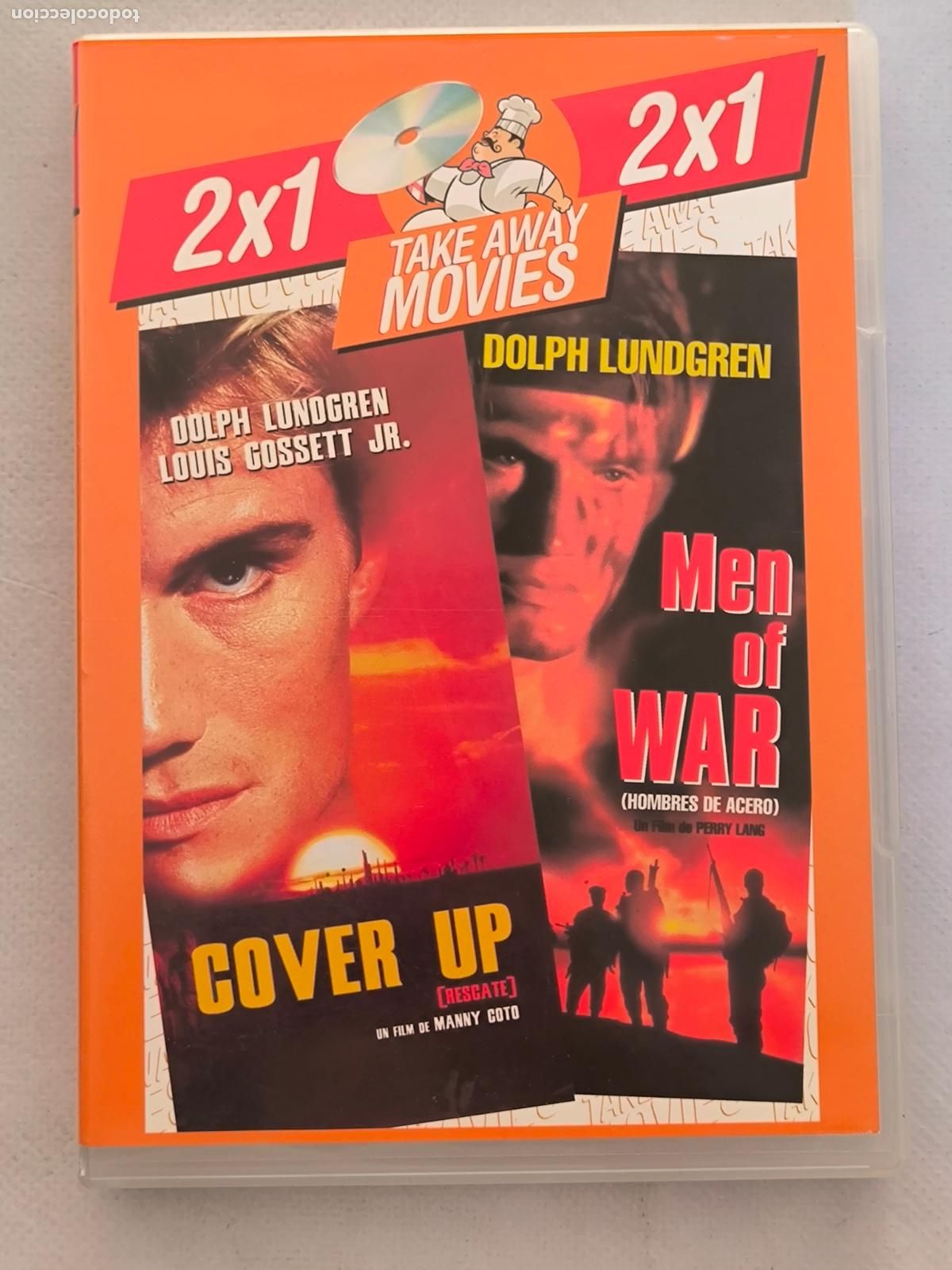 Cine: DVD COVER UP (RESCATE) / MEN OF WAR (HOMBRES DE ACERO) - 2 PELICULAS (018)
