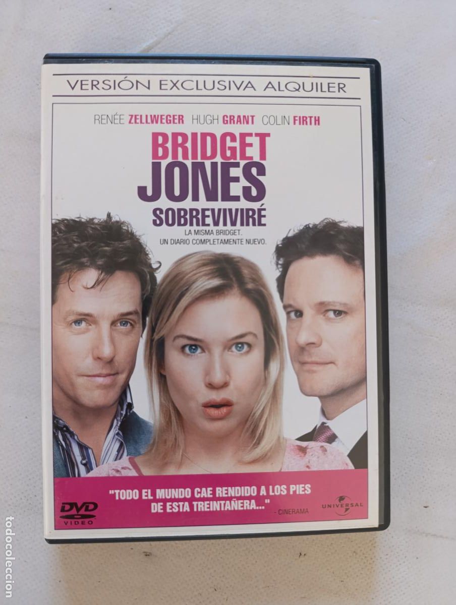 Cine: DVD BRIDGET JONES: SOBREVIVIRE - RENEE ZELLWEGER - EDICION ALQUILER - LEER DESCRIPCION (019)