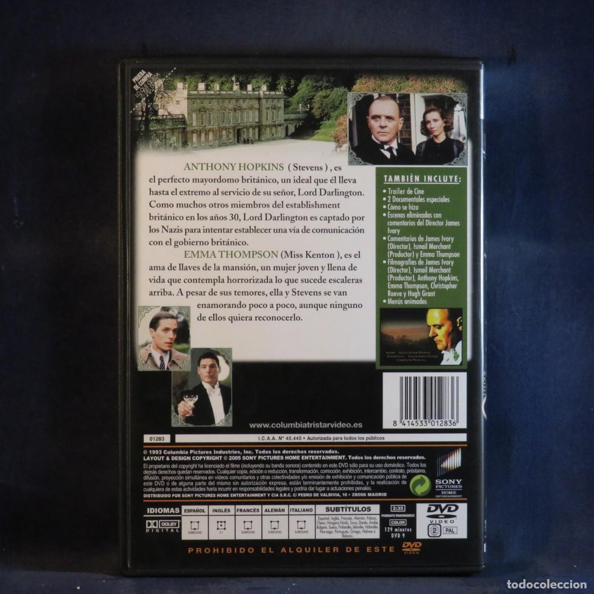 Cine: LO QUE QUEDA DEL D&Iacute;A - DVD - Foto 2
