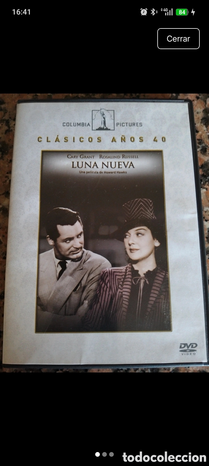 Cine: Luna Nueva, pel&iacute;cula en DVD de calidad excelente, con dos grandes actores al frente,como Cary Grant