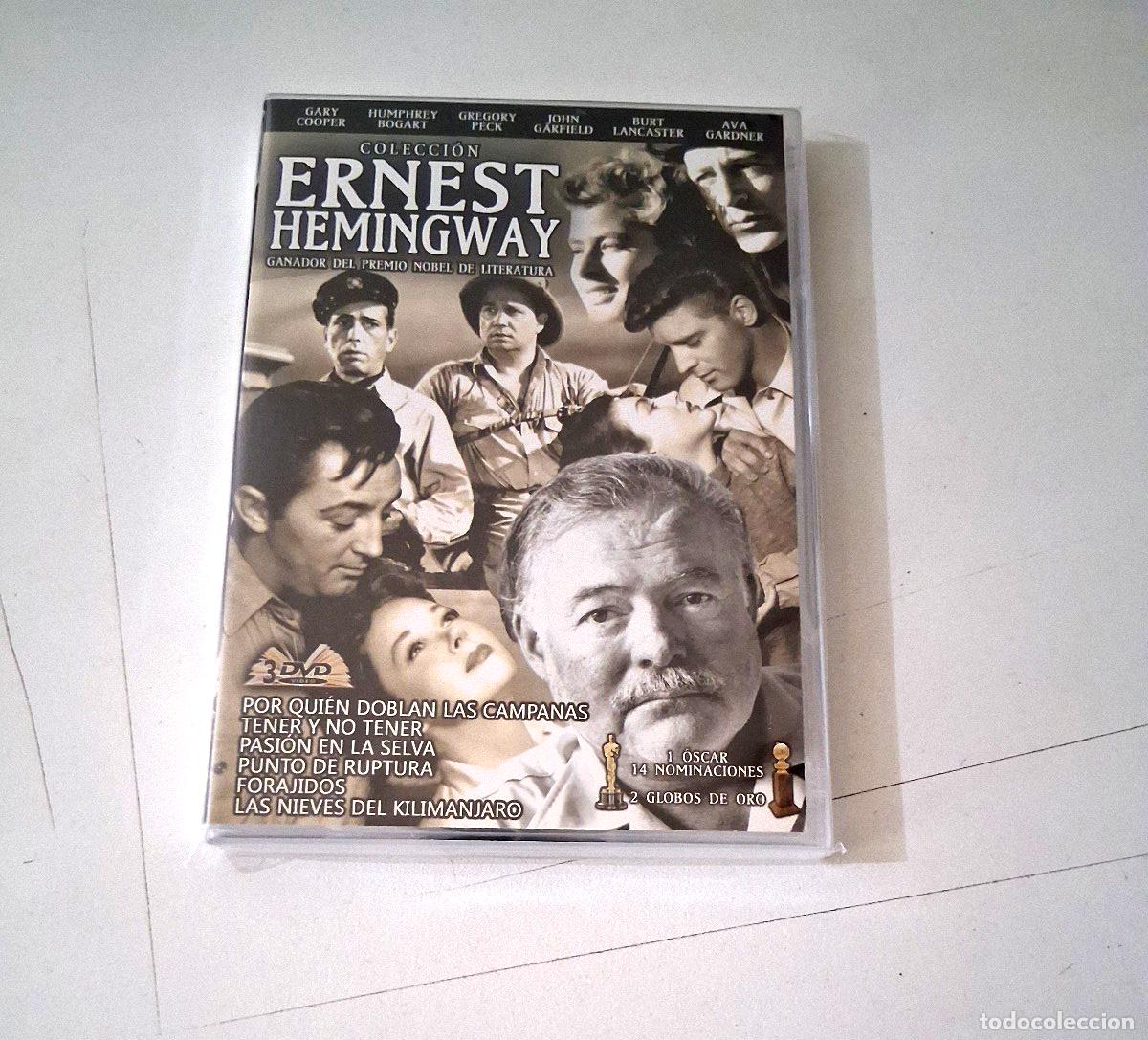 Cine: DVD &rdquo;ERNEST HEMINGWAY COLECCION&rdquo; 3DVD POR QUIEN DOBLAN LAS CAMPANAS TENER Y NO T