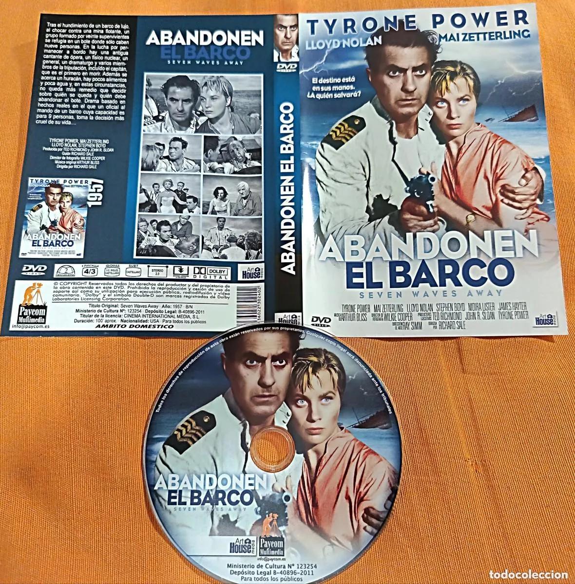 Cine: Dvd Abandonen el barco (descatalogado,barato y pocos con Tyrone Power, Lloyd Nolan, Mai Zetterling)
