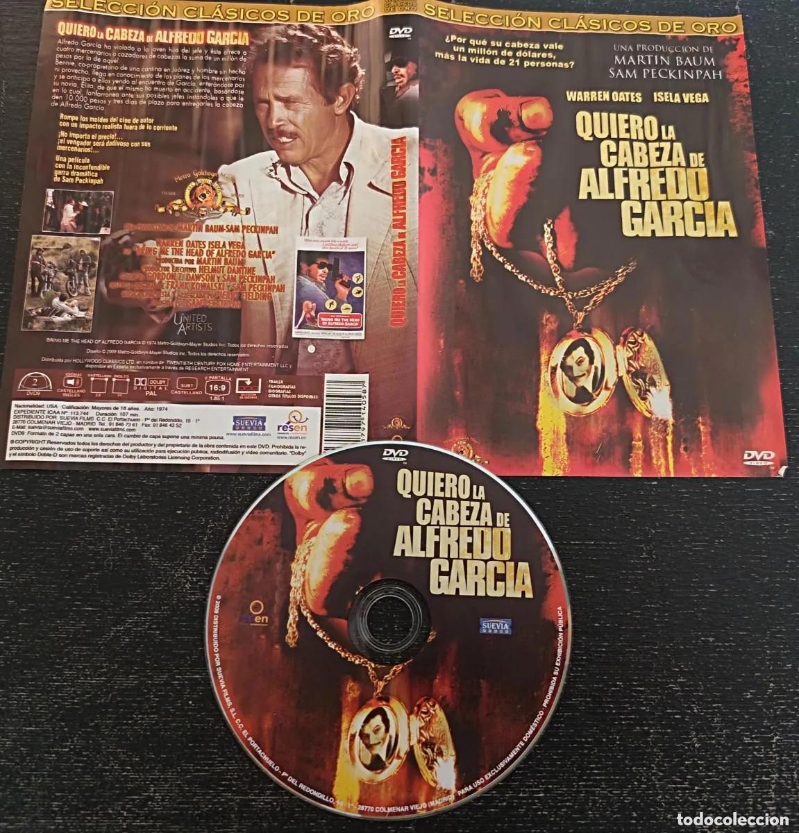 Cine: Dvd Quiero la Cabeza de Alfredo Garc&iacute;a (descatalogado,barato y pocos con Warren Oates, Isela Vega)